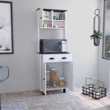 Salem Kitchen Pantry with 2 Cabinets, 2 Open Shelves, and Drawer B200P173183