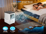 3 IN 1 Portable Air Conditioners, Swamp Cooler with Detachable Water Tank, 4 Ice Packs, 15H Timer, 80630910