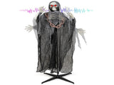 6.4 ft Halloween Standing Grim Reaper Automatic Arm Movement 08131336