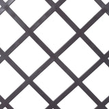 Poly Rattan Brown Trellis Raised Bed with Drainage Plug - 2 Removable Pots with Large Flower Boxes W465P187526