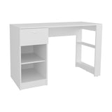 120-Home 47" Wide One Drawer Desk , Four Shelves, Writting Desk, Gamer Desk, Home Office, Living B070P254776