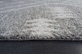 Granada Galen Gray and Ivory Olefin Shag Area Rug B055P313147