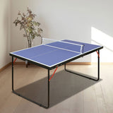 DOUBLE FISH Mid-Size Portable Ping Pong Table, 4ft Compact Foldable Table Tennis Table Set with Net, 84548710
