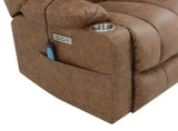 Brown Power Lift Recliner with Massage and Heating B062P215448