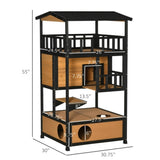 ZNTS Wooden Cat House （Prohibited by WalMart） 14190426