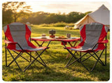 2 Pack Heavy Duty Folding Camping 330 LBS Capacity, 600D Oxford Padded Portable Outdoor Lawn 48570752