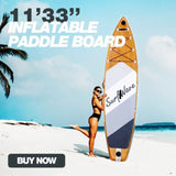 ZNTS Inflatable Stand Up Paddle Board 11'x34"x6" With Accessories 75932337