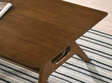 Arona Mid-Century Modern Wood End Table with Shelf T2574P164767