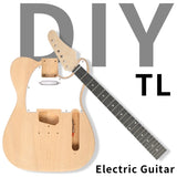 ZNTS DIY 6 String TL Style Electric Guitar Kits with Mahogany Body, Maple Neck and Accessories 29212216