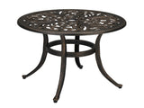 23.6inch Phoenix Table Round Garden Cast Aluminum Table Bronze 25551871