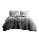 Twin/Twin XL Ombre Shaggy Long Fur Comforter Mini Set B03595981