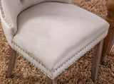 Modern, High-end Tufted Solid Wood Contemporary Velvet Upholstered Dining Chair with Wood Legs 28715564