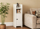 Slim Freestanding Bathroom Storage Cabinet, Narrow Floor Organizer with Open Shelves & Adjustable 49368618