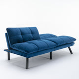Navy Blue Convertible Folding Modern sofa Bed W570124913