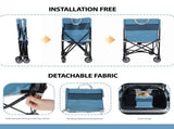 Rolling Ball Storage Cart with Wheels, Collapsible Garage Sports Equipment Organizer for Volleyball 89824011