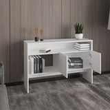Bellagio 48.7" Wide 2-Tier Narrow Bellagio Console Table with Double-Door Cabinet B200P235871