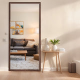 70*32 inch full-body floor mirror with Artificial wood frame, elegant design and durability, a W2709P329048