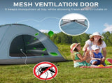 3-4 Person Camping Dome Tent Blue 24395777