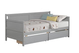 ZNTS Daybed with two drawers, Twin size Sofa Bed,Storage Drawers for Bedroom,Living Room ,Grey 60289249