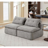 ZNTS [NEW ARRIVED] Modular Sofa,No Armrests,At will DIY, Chenille Fabric,Neck Pillow-Back W2108P261275