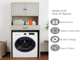 Over the Washer, Dryer and Robot Vacuum Storage Cabinet suitable for Compact Washing Machines, W1120P327070