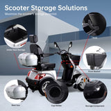 ZNTS XL3D4L Electric Mobility Recreational Travel Scooter for Adults,Mobility Scooters for Seniors, 4 W2153P192649