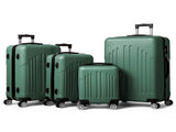 Curved Vertical Stripe 4-in-1 Trolley Case - Retro Green 12522872