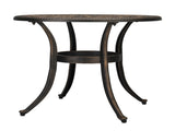 23.6inch Phoenix Table Round Garden Cast Aluminum Table Bronze 25551871