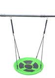 ZNTS XNS052 green and blue interesting six function swingset with net swing metal plastic safe swing set W1711105122