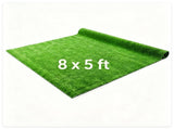 8 x 5 ft Green PP Artificial Turf Roll , Weather & Fade Resistant Low Grass Carpet for 75307819