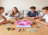 14-Slot Customizable Spinning Prize Wheel with Foldable Stand, Rewritable Tabletop Fortune Wheel 93206740