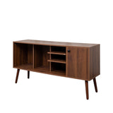 TV Stand Use in Living Room Furniture with 1 storage and 3 shelves Cabinet W331P247814