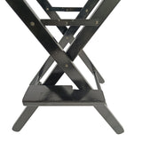 Casual Home Director's Chair, Black Frame/Black Canvas,Suitable for adults, foldable style, 2pcs/set 93515385