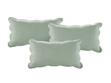 6 Piece Reversible Scalloped Edge Daybed Cover Set Seafoam Daybed B03597554