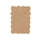 Solid Wood Wavy Rectangle Mirror-Natural-Wood 40" x 28" Modern Mirror Wall Decor for Bathroom, W1445P189612