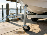 2000 lbs Heavy Duty Swivel Boat Trailer Jack with PP Dual Wheel, 15"-27" Lift Range for RV & Utility 91018928