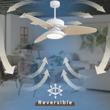 Light Pro 52 in. LED Indoor White Smart Ceiling Fan with Remote Control T3177P284009