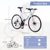 24 Speed Hybrid bike Disc Brake 700C Road Bike For men women's City Bicycle 73107088