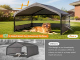 Extra Large Outdoor Dog House Tent 3-Sided Mesh Windows, Breathable Sun Rain Cover Pet Shelter 35504686