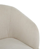 Modern Accent Chair with Round Back & Wooden Legs - Mid-Century Inspired Lounge Chair for Living N767P266888E