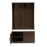 Wood Coat Rack, Storage Shoe Cabinet, with Clothes Hook, with Sponge Pad Product, Multiple Storage 36428538