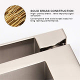 Single Handle Faucet, Brushed Nickel Single Hole Faucet, Solid Brass Modern W1386P331308