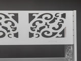 Wood-plastic Board Five Tiers Carved Shoe Rack White A 52666556