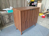 Sideboard Buffet Cabinet with Storage, Farmhouse Buffet Cabinet With Paper Clip Design, Wood Coffee W1706P311107