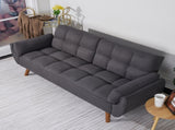75" Flared Arm Convertible Sleeper Sofa-Dark Gray 97192761