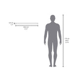 Iva Floating Shelf in Melamine x2, Matt Grey B128P237183