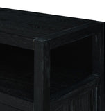 TREXM Bohemian Style Rattan Buffet Storage Cabinet with Solid Wood Frame, Sideboard with 3-position N715P290093B