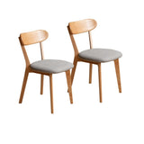 (Set of 2 pcs) Dining Chairen FAS Grade Oak Natural Made in North America 100% Dirt-free W1283P256476