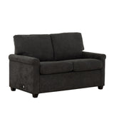 Convertible Twin Sleeper Sofa with USB Ports, Modern Upholstered Sofa Bed, Living Room 2-Seater B011P198404