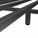 Twin Over Full Metal Bunk Bed, Heavy Duty Metal Bunk Bed Frame, Bunk Bed Twin Over Full with Ladder W1935P279722